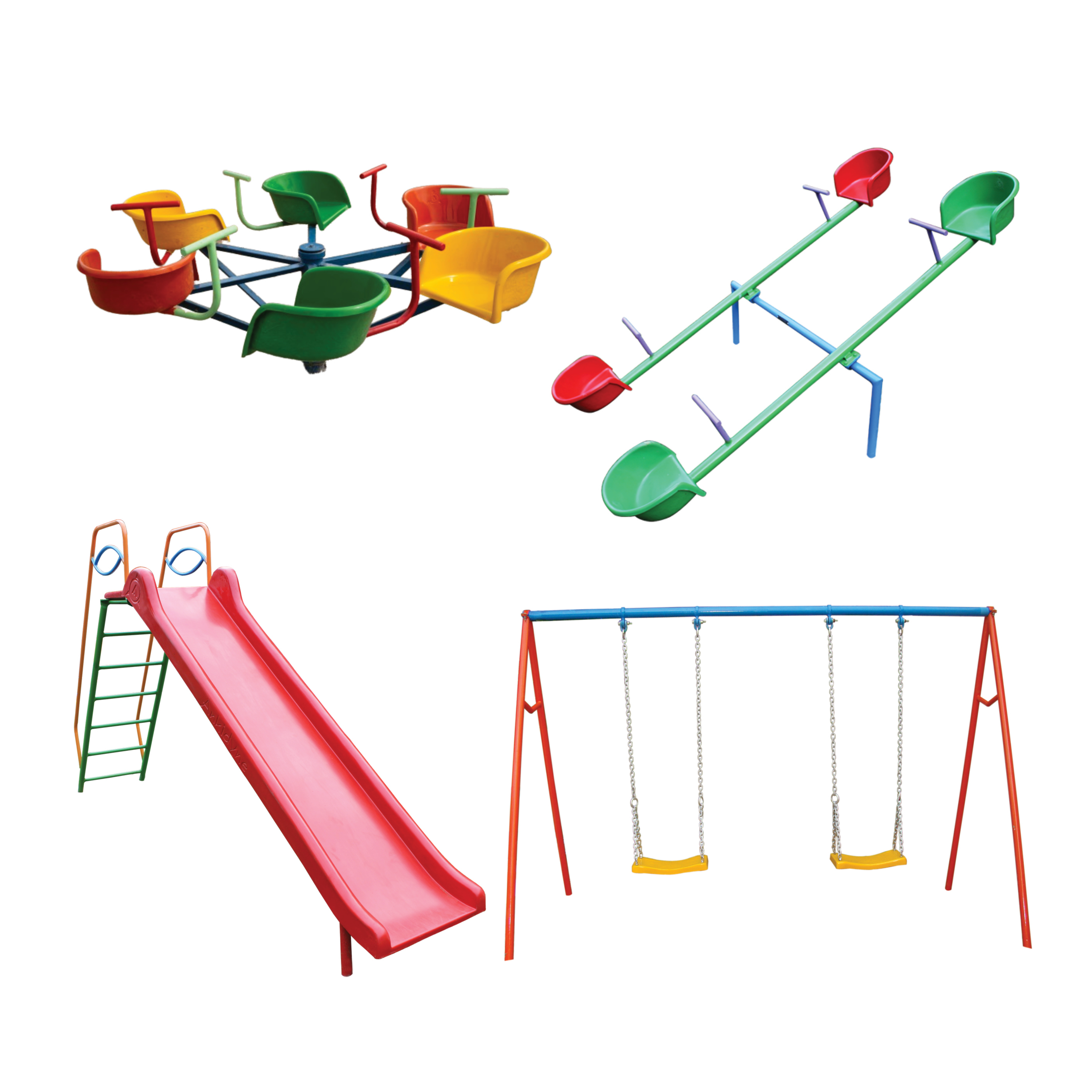 4 Seater Merry Go Round – Metal Seats | Playground Ride for