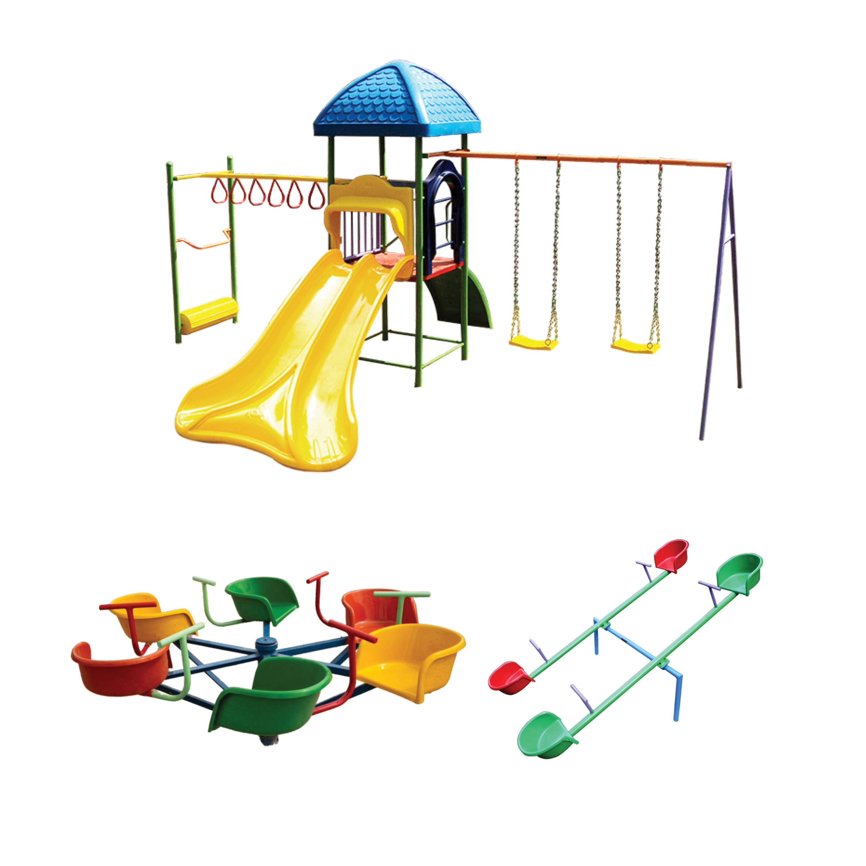4 Seater Merry Go Round – Metal Seats | Playground Ride for
